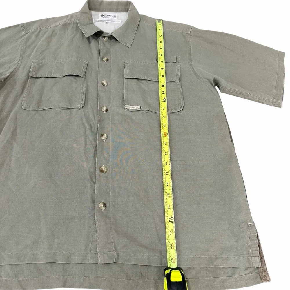 Columbia Mens Sportswear Shirt Button Up Short Sleeve‎ Vented Outdoor Hiking